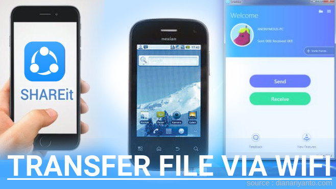 Kirim dan Transfer File via Wifi di Nexian NX-A891 Ultra Journey Menggunakan ShareIt Terbaru