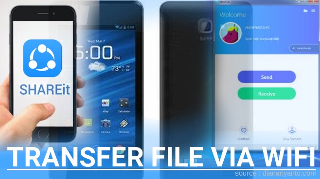 Kirim dan Transfer File via Wifi di S-Nexian Mi438 Zephyr Menggunakan ShareIt Terbaru