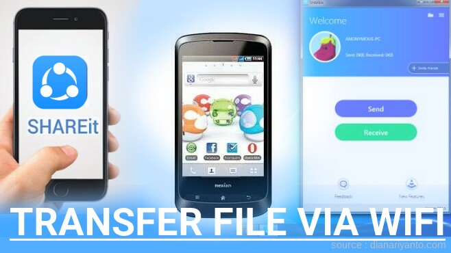 Cara Mudah Transfer File via Wifi di S-Nexian NX-A895 Cosmo Journey Menggunakan ShareIt Versi Baru